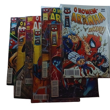 Kit Homem Aranha - Editora Abril - nºs 185 a 191