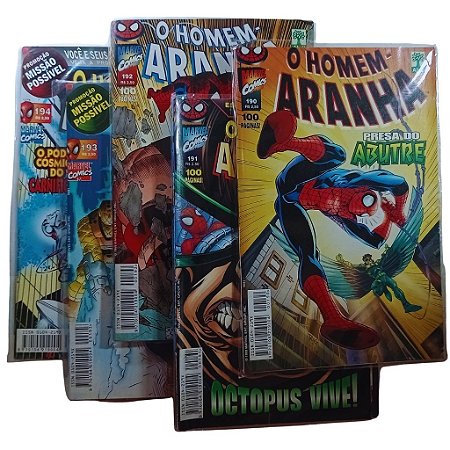 Kit Homem Aranha - Editora Abril - nºs 190 a 194