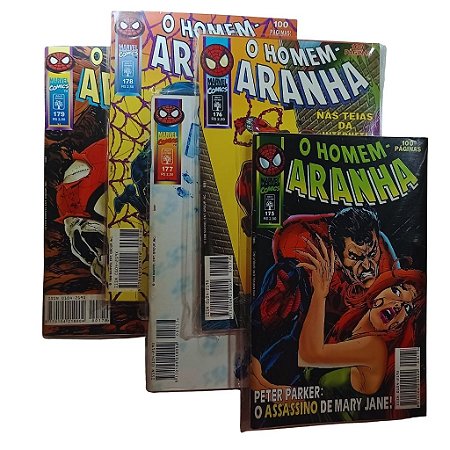 Kit Homem Aranha - Editora Abril - nºs 175 a 179