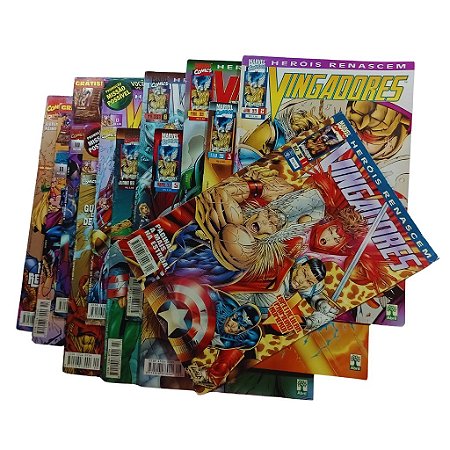 HEROIS RENASCEM VINGADORES - Mini série em 12 parte completa - Ed Abril