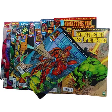 HEROIS RENASCEM HOMEN DE FERRO - Mini série em 12 parte completa - Ed Abril