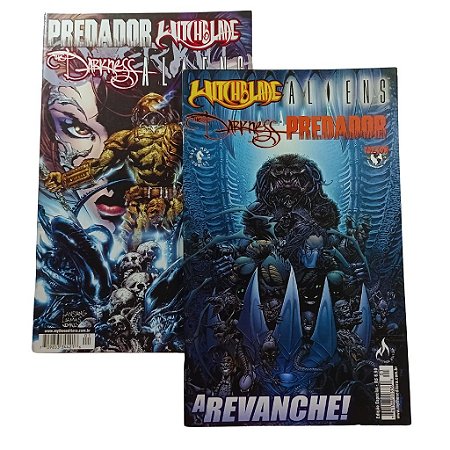 WITCHBLADE & ALIENS & DARKNESS & PREDADOR - 2 EDIÇÕES ESPECIAIS