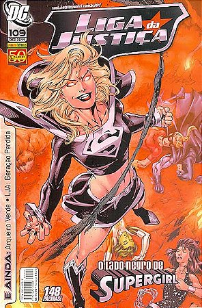 LIGA DA JUSTIÇA nº 109 - O Lado negro de Supergirl - Ed Panini