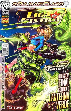 LIGA DA JUSTIÇA nº 105 - Ofensiva final contra o ARQUEIRO VERDE - Ed Panini
