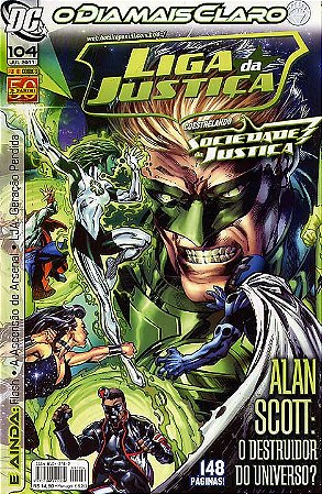 LIGA DA JUSTIÇA nº 104 - Alan Scott - O destruidor do Universo - Ed Panini