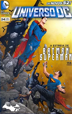 UNIVERSO DC 3ª série nº 24 - A ESTREIA DE BATMAN E SUPERMAN - Ed Panini