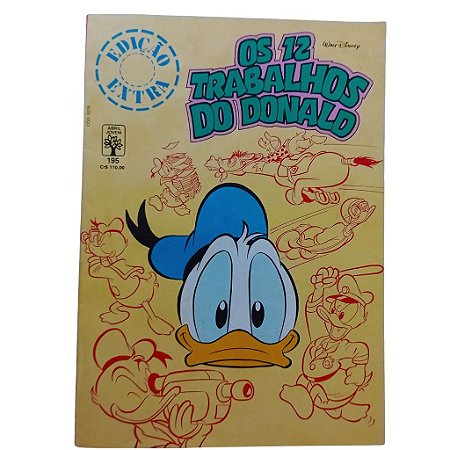 EDIÇÃO EXTRA - OS 12 TRABALHOS DO DONALD Nº 195 - ED ABRIL