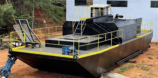 Draga Transportadora, auto navegável - Batelão