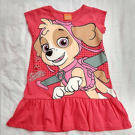 vestido infantil patrulha canina