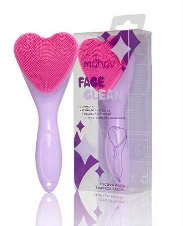 Escova Limpeza Facial Coração