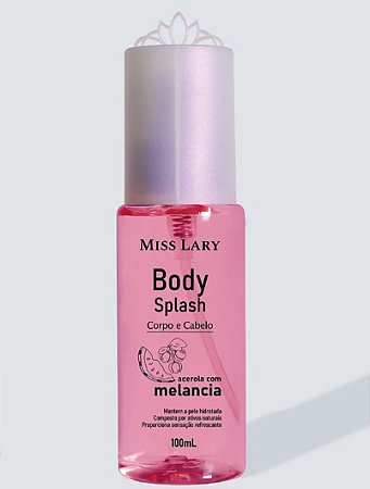 Body Splash Corpo e Cabelo Acerola com Melancia Miss Lary
