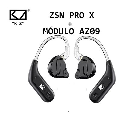 Fone Kz Zsn Pro X Com Mic. + Módulo Bluetooth Az09 + Case
