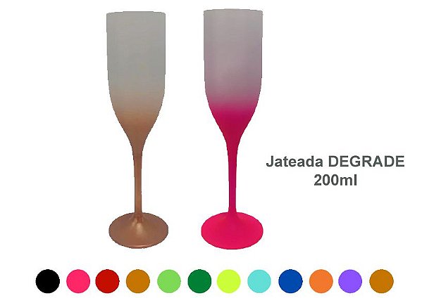 Taça de espumante Degrade