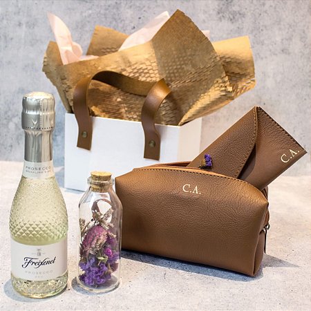 Kit Personalizado para Ela -  Necessaire e porta óculos com iniciais