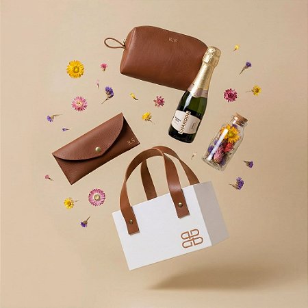 Kit Personalizado para Ela - Necessaire e porta óculos com iniciais