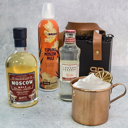 Kit Moscow Mule pronto pra beber + Espuma de Gengibre - Becca Gifts -  Presente nos melhores momentos da vida