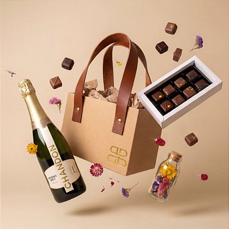 Kit Espumante Chandon e Chocolates