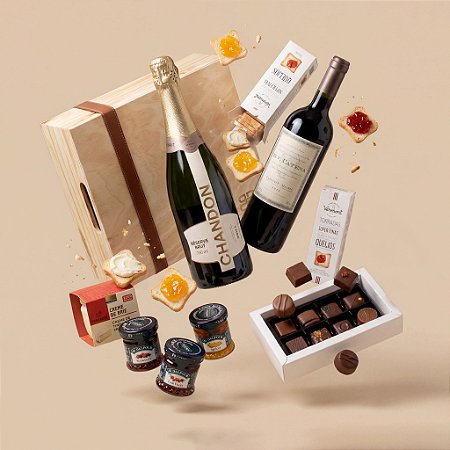 Kit Wood Box Chandon e DV. Catena