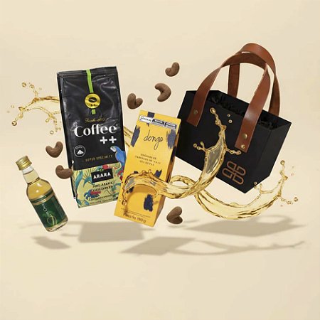 Kit Brasilidade Petit – Café, Chocolate e Cachaça Premium