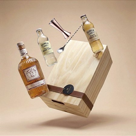 Kit Gin Single Fin Barrel Aged Wood Box Premium
