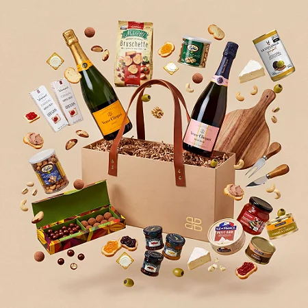 Cesta PicNic Ultra Luxo | Dupla Veuve Clicquot & Trufas