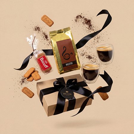 Kit Coffee Experience Il Barista Maestro, Copos & Biscoff