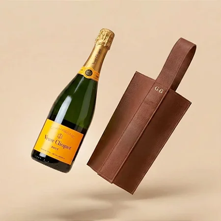 Kit Porta Vinho - Champagne Personalizado & Veuve Clicquot