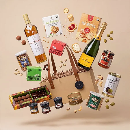 Kit Picnic Super Luxo Macallan 12, Veuve Clicquot & Desserts