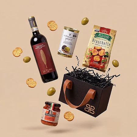 Kit Vinho Chianti La Piuma & Antepastos Italianos