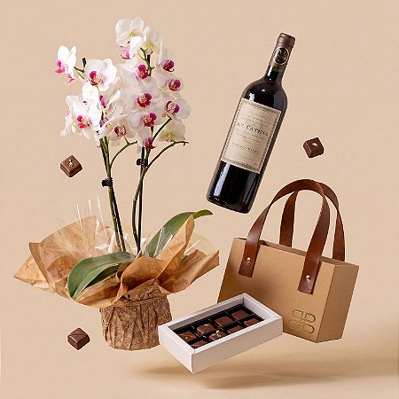 Kit Vinho D.V. Catena, Orquídea Branca & Chocolates