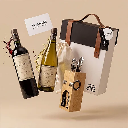 Kit Presente Pai Anfitrião: Dupla DV Catena e Kit Sommelier