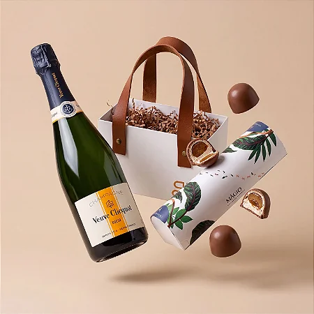 Kit Champagne Veuve Clicquot Rich & Chocolates Mágio