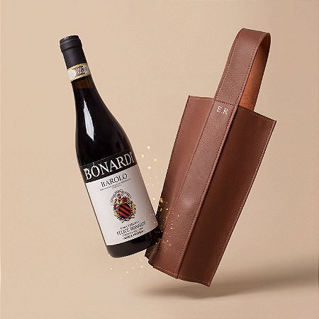Kit Vinho Barolo Bonardi & Porta-Vinho Personalizado