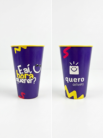 Copo Eco Label "E aí, bora querer?" - 550ml