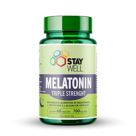 Melatonina Premium Triple Strenght - 60 Cápsulas - Stay Well