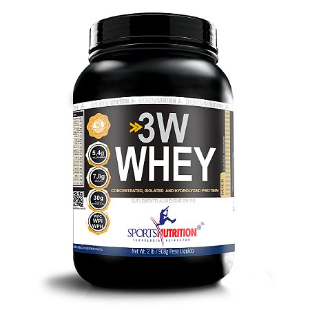 Whey Protein 3w - 908g - Sports Nutrition