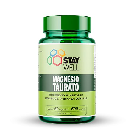 Magnésio Taurato - Stay Well - 60 Cápsulas