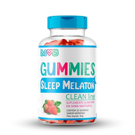 Gummies Melatonina Sleep Melaton 30 balas - LIVS Clean Line