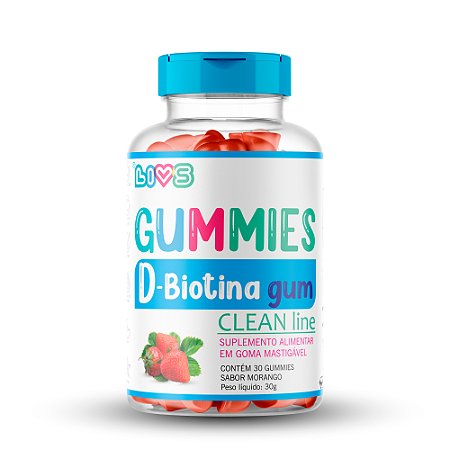Gummies Biotina 30 balas - LIVS Clean Line