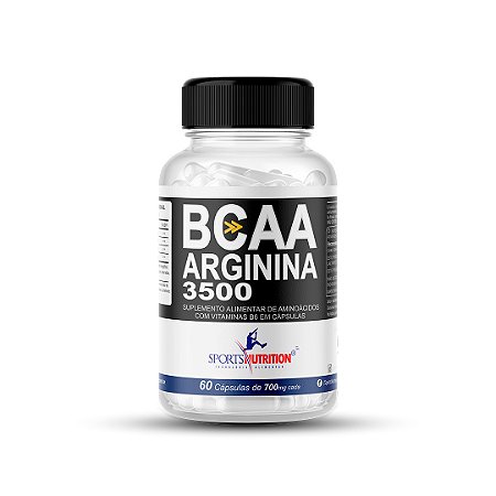 Bcaa 3500 - 60 Cápsulas - Sports Nutrition