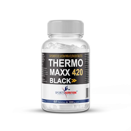Thermo Maxx 400 Black Extra Forte- 420mg de Cafeína por dose - Sports Nutrition