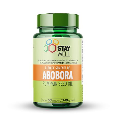 Óleo De Semente De Abóbora - 60 Cápsulas Softgel - Stay Well