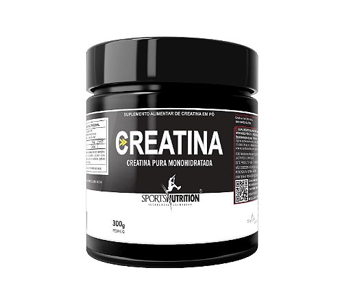Creatina Pura Monohidratada em Pó 300g - Sports Nutrition
