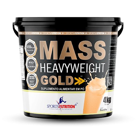 Heavyweight Gold com Whey Isolado - Sabor Baunilha - 4kg - Sports Nutrition