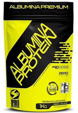 Albumina Pure Protein 1kg - Sabor Chocolate - Sports Nutrition