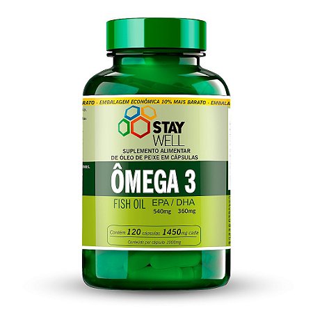 Ômega 3 - 120 Cápsulas - Stay Well