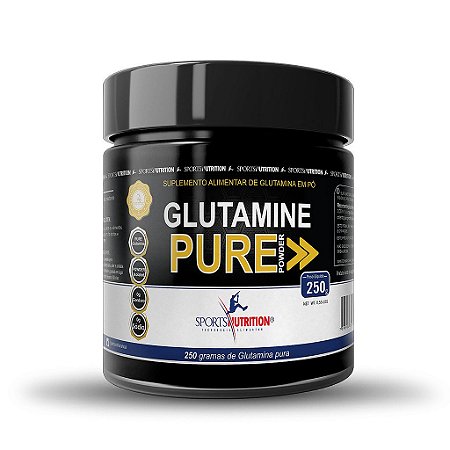 Glutamina Pure Powder Max Imunidade E Massa Muscular - 250g -  Sports Nutritionn