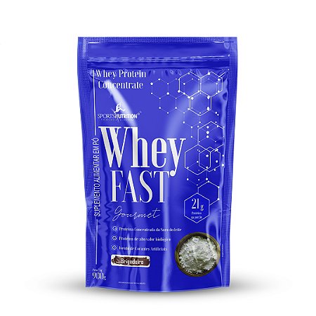 Whey FAST Gourmet Pounch 900g – Sabor Brigadeiro – Sports Nutrition