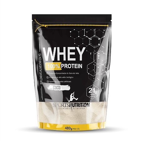Whey Protein 100% Concentrado 480g Sports Nutrition