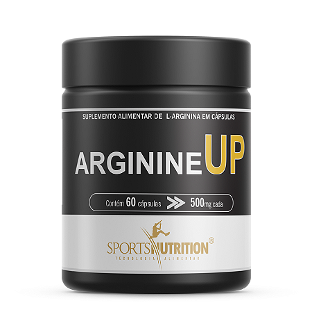 Arginina UP 100% Pure - Precursor do GH - 60 Cápsulas - Sports Nutrition